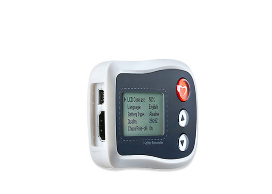 Professional ECG Ambulatory Monitoring Device 12 Lead And 3 Channel Mini White Recorder