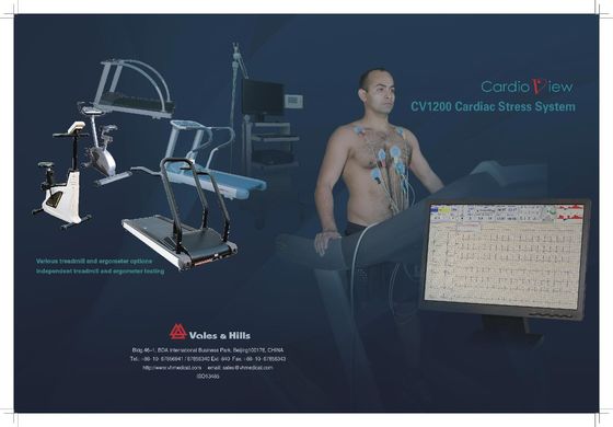 PC Compatible Stress Test Ecg Grey USB Cable Connection With Real Time ECG Diagnosis