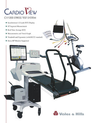 Digital Stress Treadmill ECG Machine 3 Channel Exercise ST Segment ECG