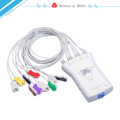 Αισθητήρας ηλεκτροδίων εξαρτημάτων ECG φραγμών ECG καλωδίων AV USB για τη δοκιμή πίεσης ECG
