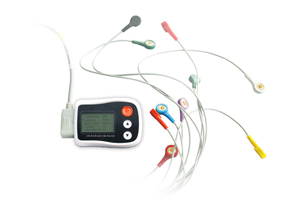 Όργανο ελέγχου Holter οθόνης επίδειξης LCD και λογισμικό ανάλυσης ECG χρόνος ρεκόρ 24 ωρών