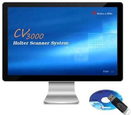 CE/εγκεκριμένο FDA Holter ECG 12 λευκό όργανο ελέγχου Holter ώρας καναλιών 24-72