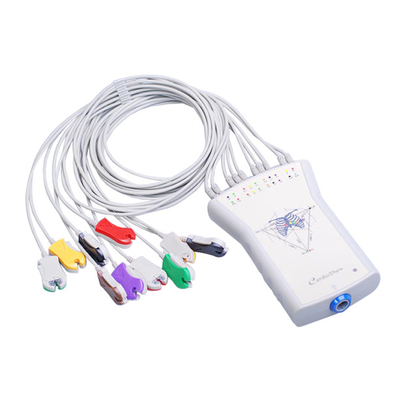 Σύστημα 12 ανάλυσης πίεσης ECG μηχανών Ecg πίεσης σύνδεσης USB γκρίζο κιβώτιο αποκτήσεων καναλιών
