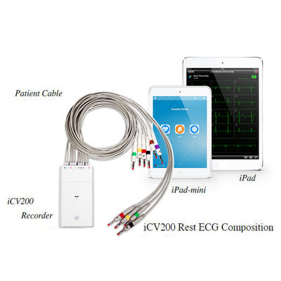 ABS Bluetooth 12 μόλυβδος Ecg μπαταριών IPad IPhone